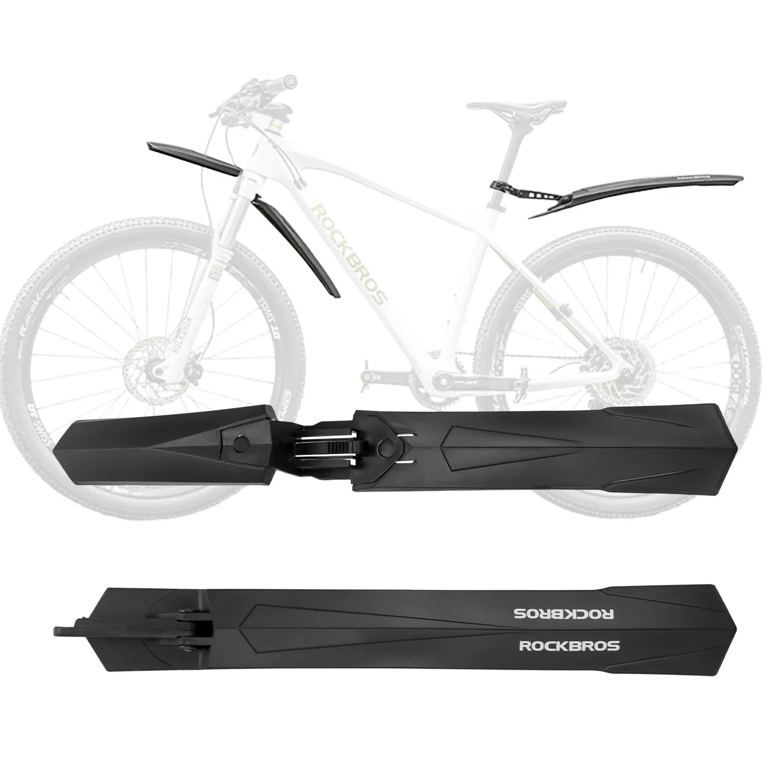 Adjustable MTB Mudguards Set – Lightweight, Durable & Full 