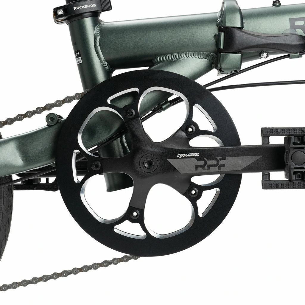 16 Inch Folding Bike 9 Speed #Color_Green