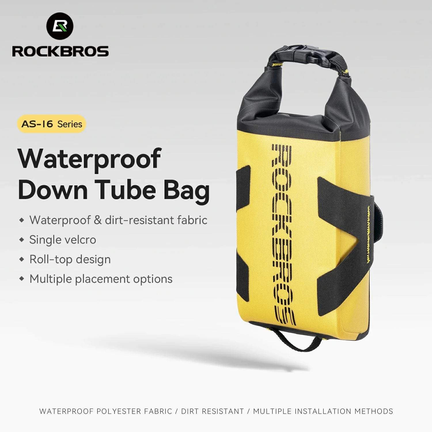 1L Waterproof Bike Frame Bag for Commuting & Touring | ROCKBROS