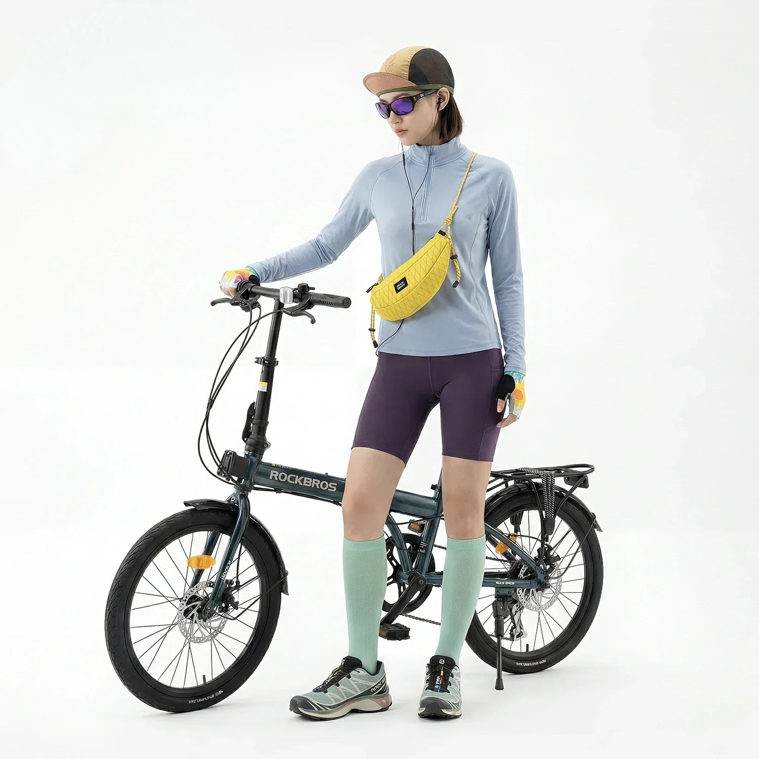 Bike Handlebar Bag Lightweight Crossbody Cycling Bag 1.8L