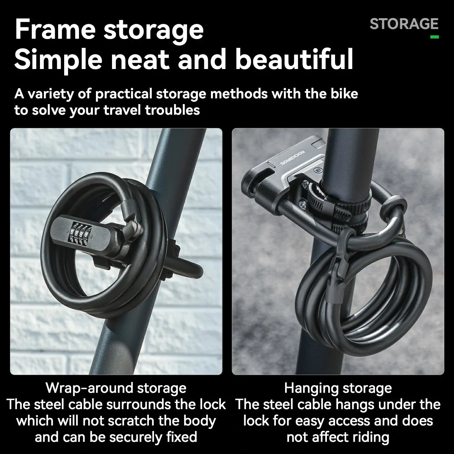 U-Lock and Cable Scooter Bike Lock