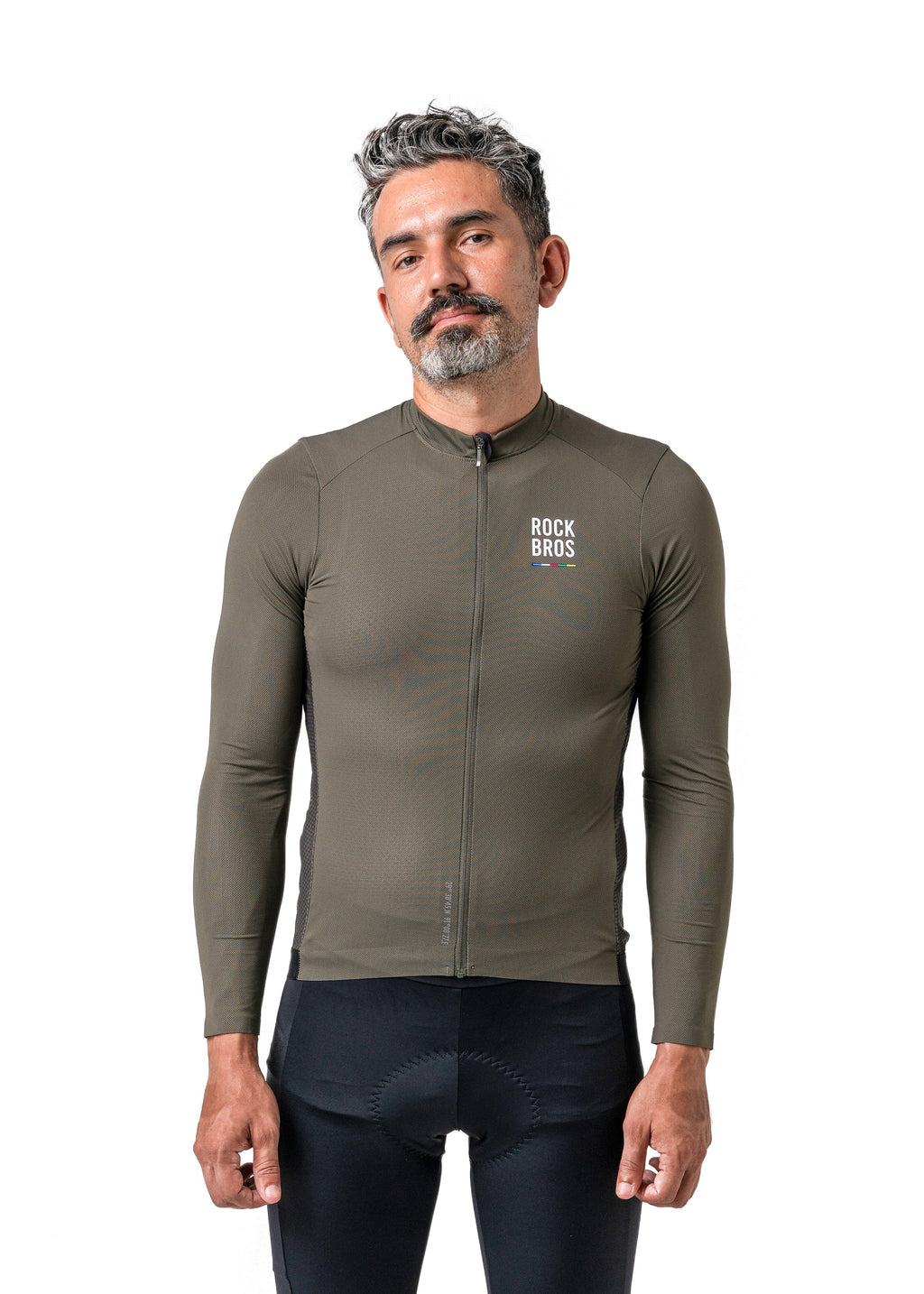 ROCKBROS Road-to-Sky Men's Cycling Long-Sleeved Jersey #Color_Army Green