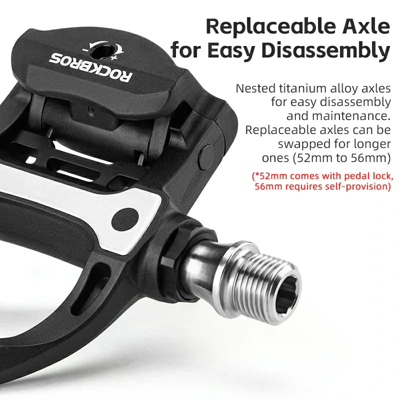Carbon Fiber SPD Clipless Pedals for Road Bikes 9/16''
