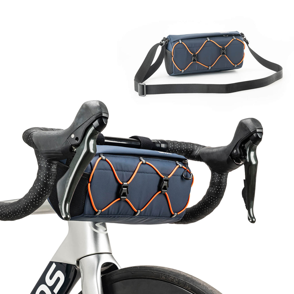 ROCKBROS Handlebar Bag 2.2L – Smart Storage On-The-Go! #Color_Dark Blue