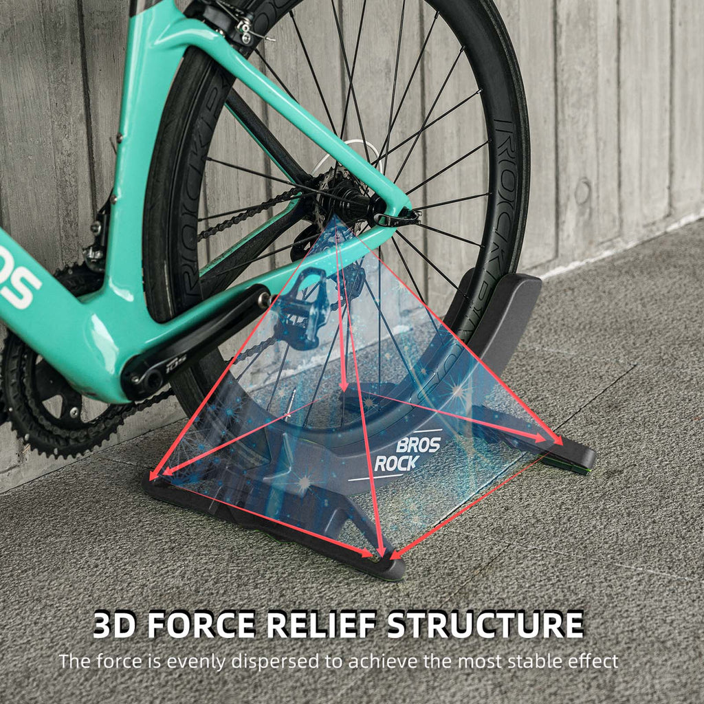 ROCKBROS Bicycle Floor Parking Rack Stand for all 26-80mm Wide Tires #Color_Black
