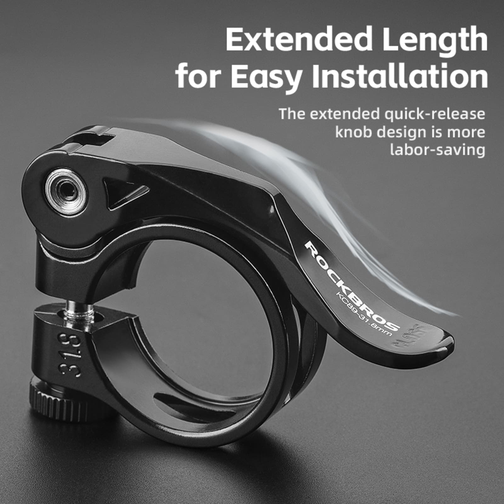 ROCKBROS Quick-Release Bicycle Seat Clamp – Instant Height Adjustment for Any Ride 