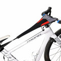rockbros dual-layer sweat guard stretched between handlebar and seat-post on indoor road bike #Style_Type A