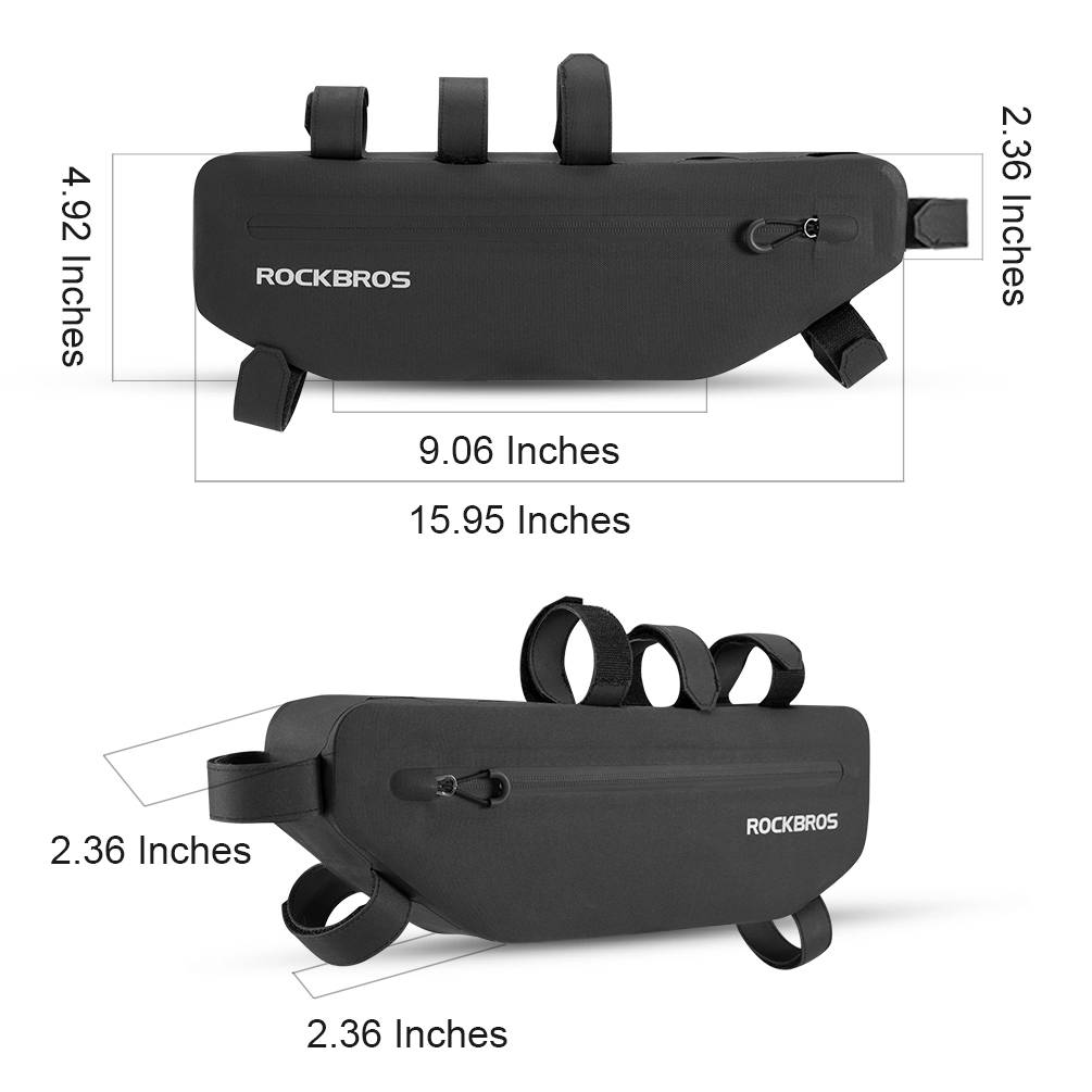 ROCKBROS Bike Frame Bag Waterproof Top Tube Triangle Bag #Size_3L