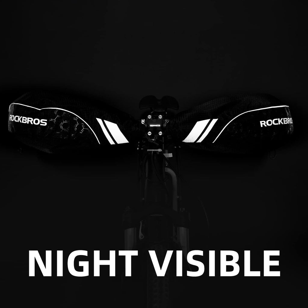 ROCKBROS Bike Handlebar Gloves Thermal Cycling Gloves Windproof Waterproof #Style_Style 3