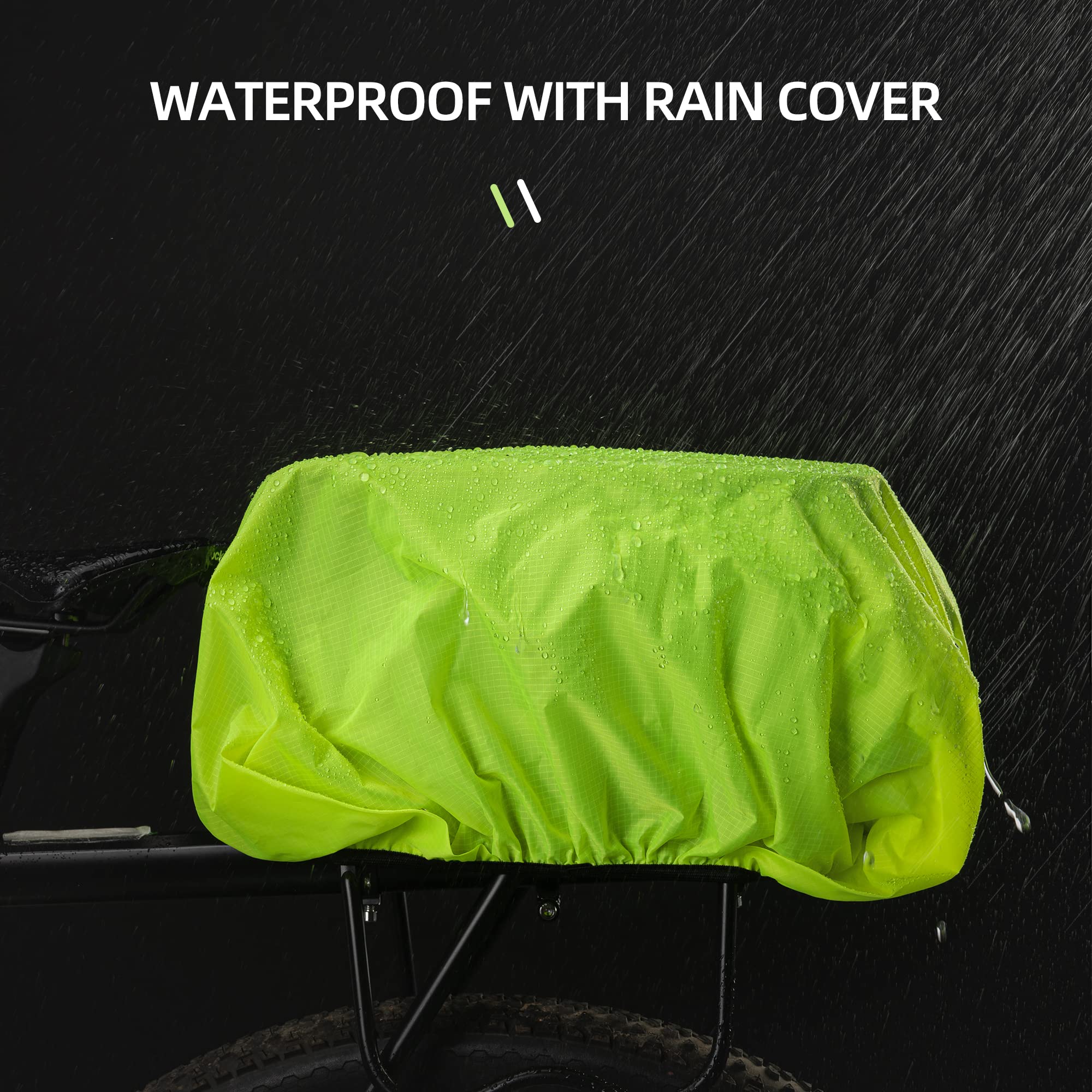 ROCKBROS Bike Pannier Bag Waterproof Rear Rack Transport Bag 9L #Style_Style 1