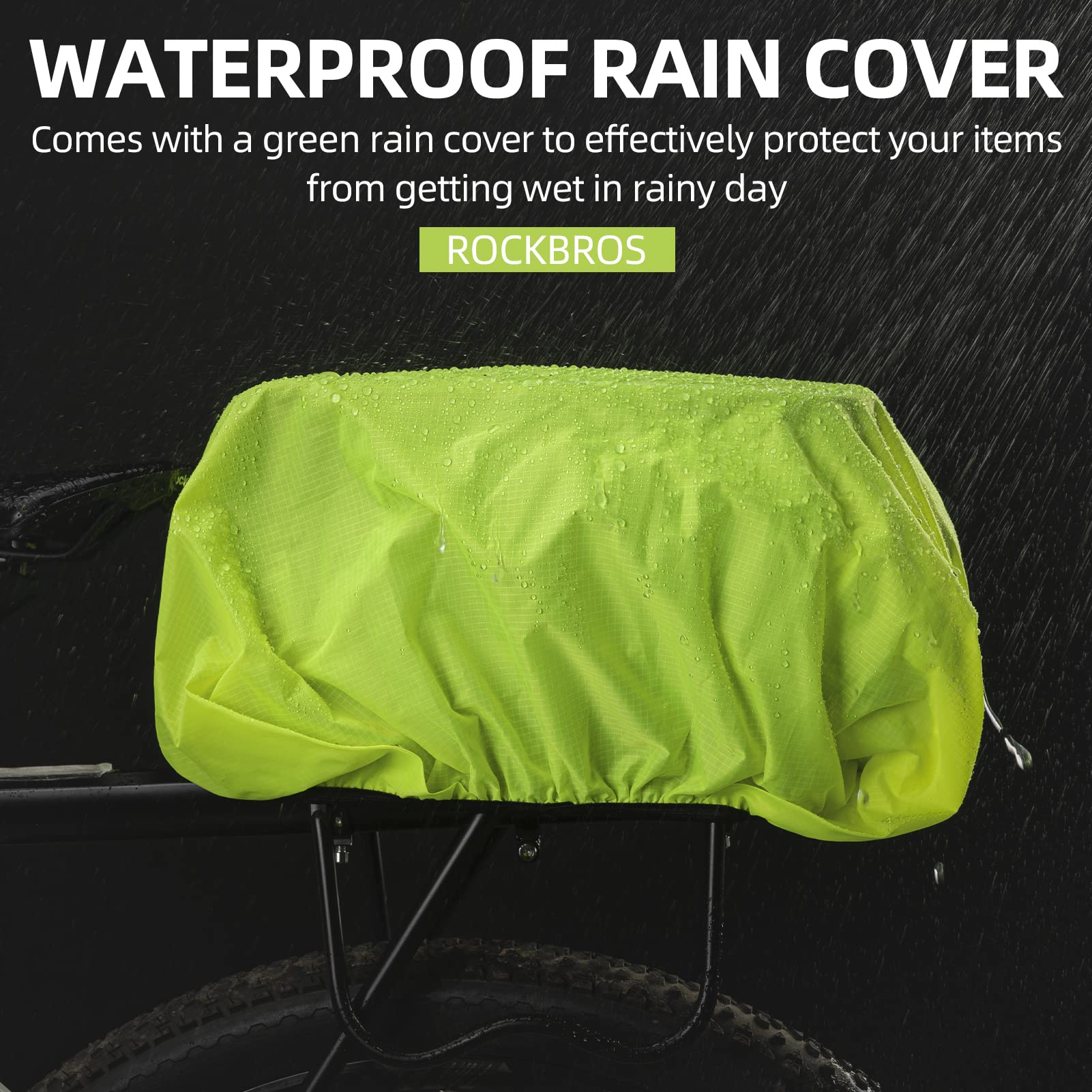 ROCKBROS Bike Pannier Bag Waterproof Rear Rack Transport Bag 9L #Style_Style 2