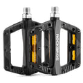 ROCKBROS BP2501 9/16 inch aluminium alloy bike pedals with anti-slip surface, durable and lightweight design.#Color_Black