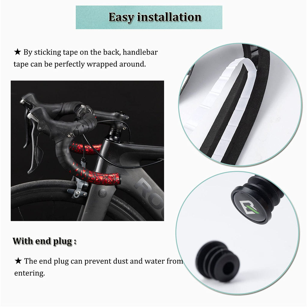 ROCKBROS EVA Bicycle Handlebar Tape for Road Bike & Urban Bikes #Color_Silver