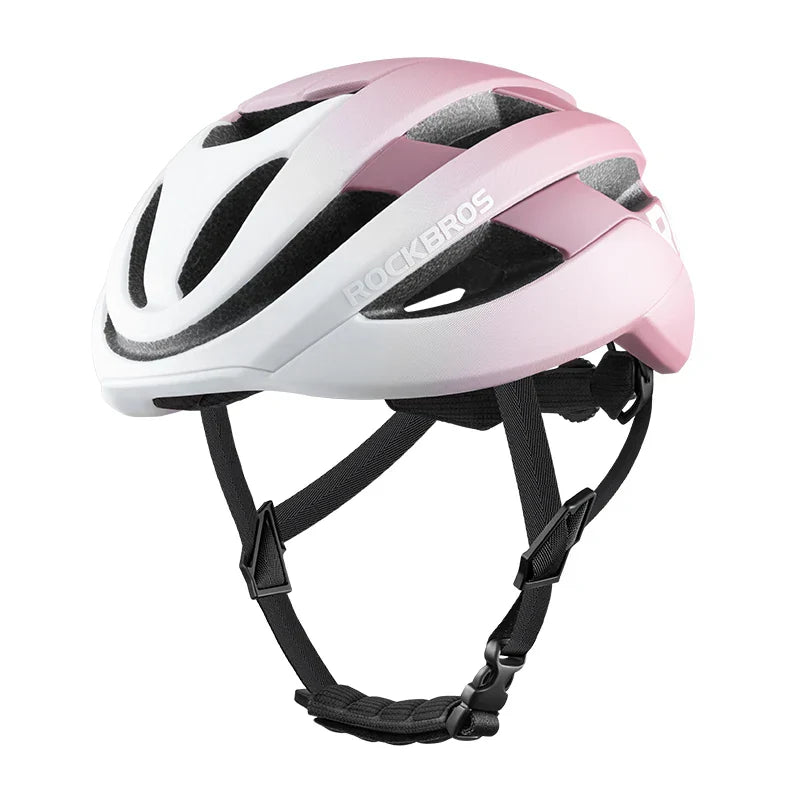 ROCKBROS LK-12 Flowing Light cycling bike helmet with LED lights, aerodynamic design and adjustable fit. #Color_Multi-color powder (matte)