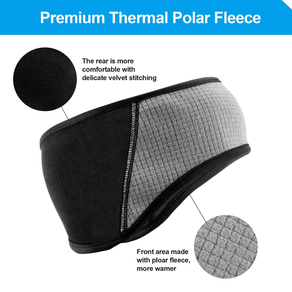 ROCKBROS Fleece Ear Warmers Headband Cycling Cap Protector Men Women