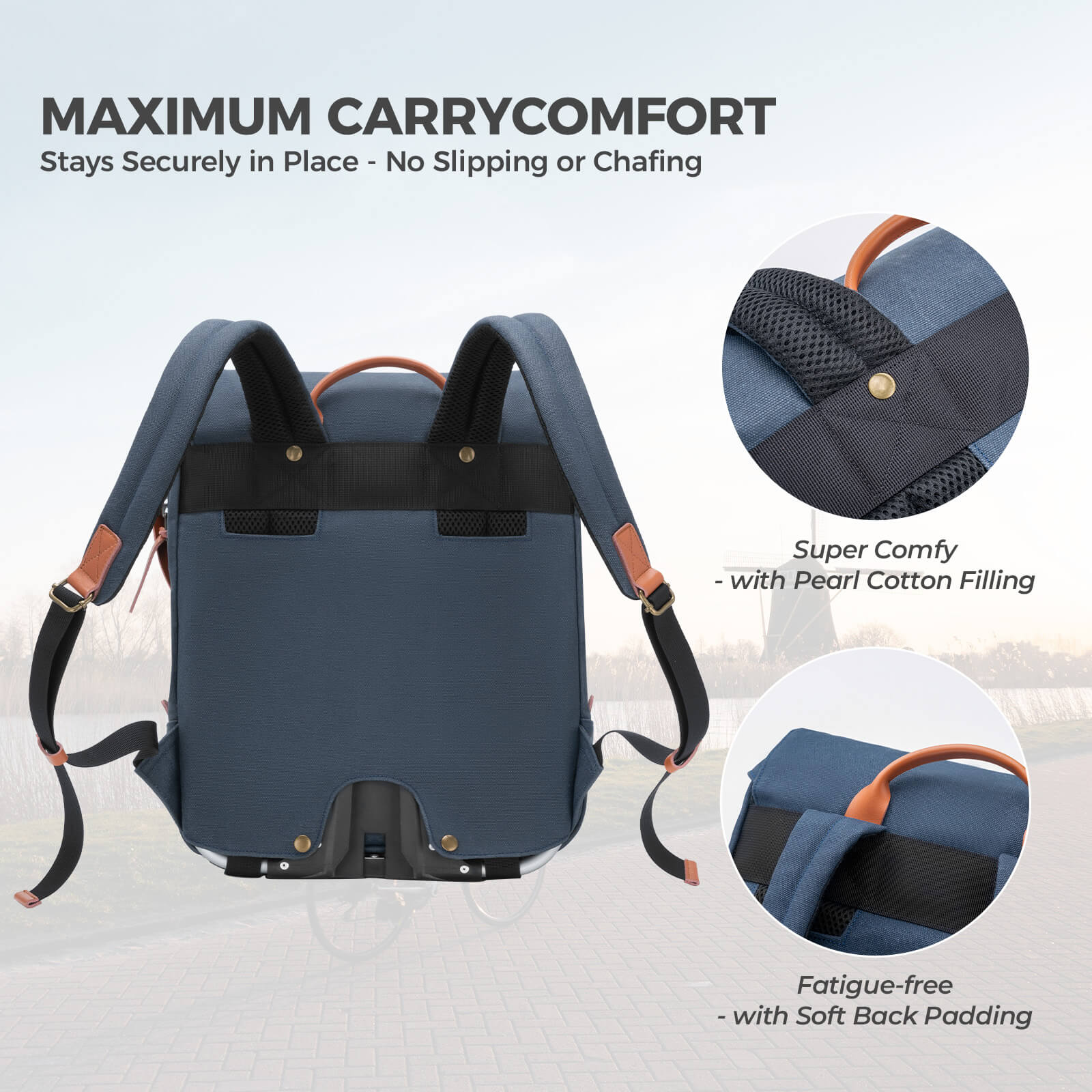 ROCKBROS Folding Bike Handlebar Bag Backpack 8.3L – Ultimate Compact Storage for Cyclists!​ 