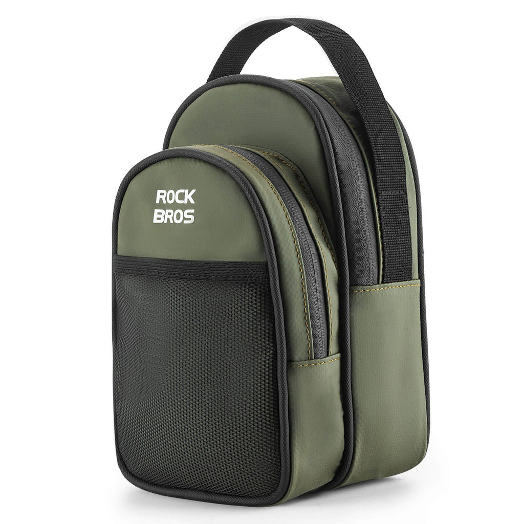 ROCKBROS Front Hanger Bag 1.8L – The Ultimate Storage Upgrade for Your Folding Bike!​ #Color_Green