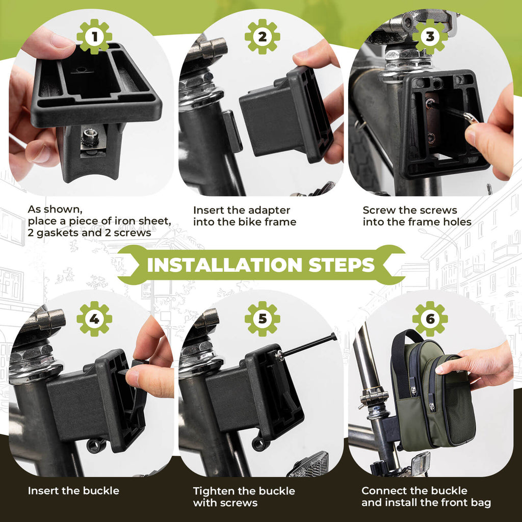 ROCKBROS Front Hanger Bag 1.8L – The Ultimate Storage Upgrade for Your Folding Bike!​