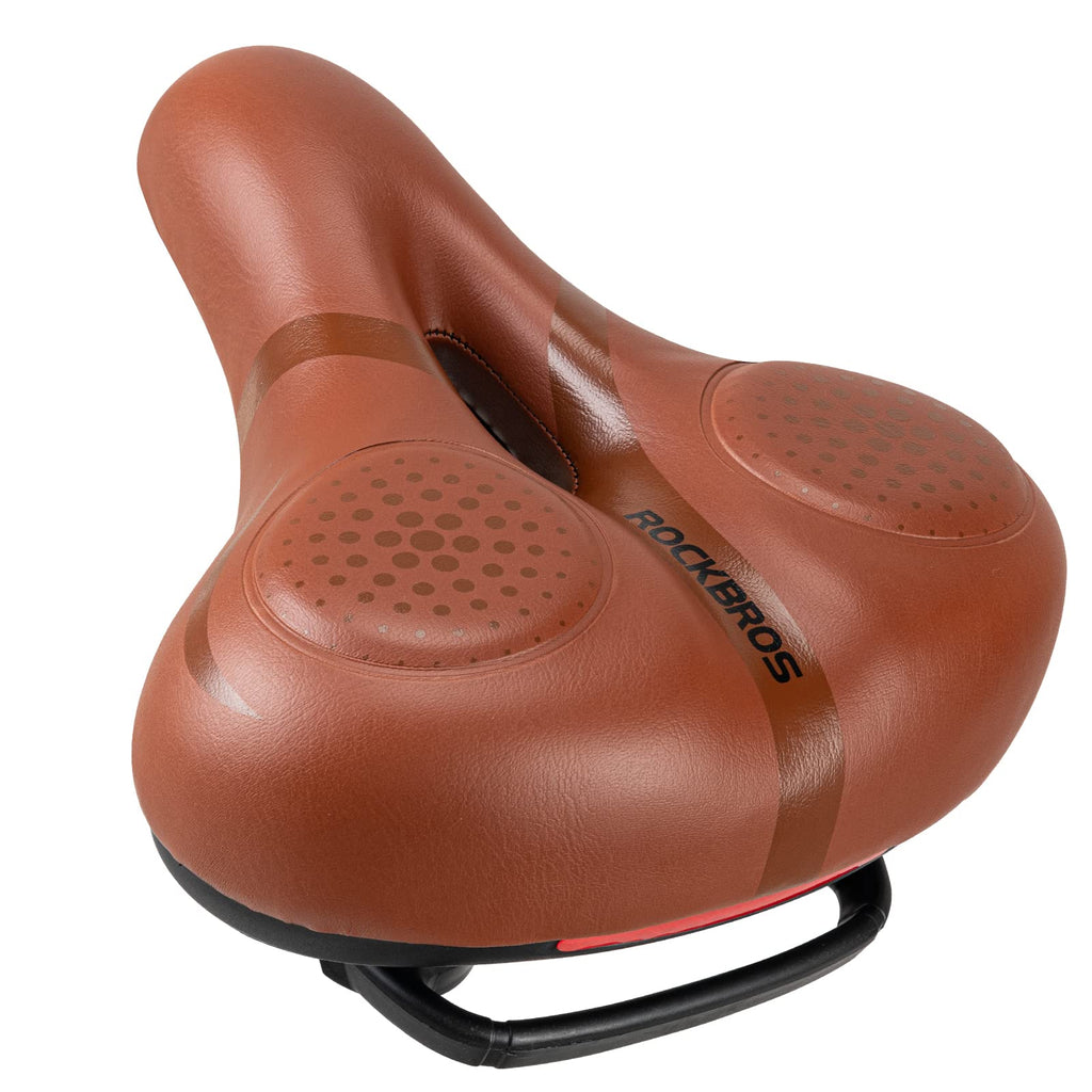ROCKBROS Gel Bike Saddle Soft Ergonomic Saddle for MTB Bicycle #Color_Brown
