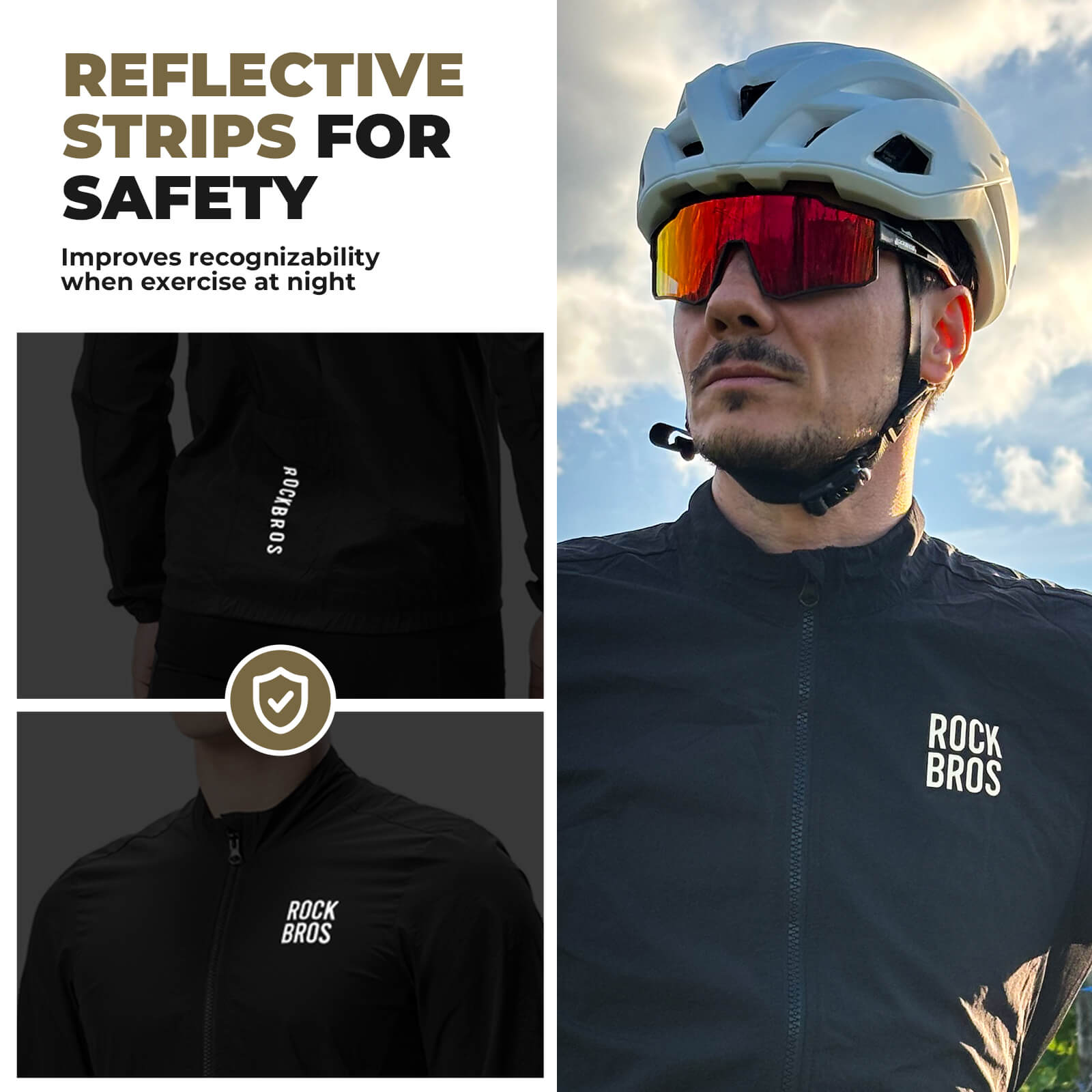 ROCKBROS Long-Sleeve Cycling Windbreaker Jacket – Ultimate Weather Protection!​ 