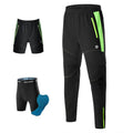 Men's Double-Layer Detachable Padded Breathable Cycling Trousers