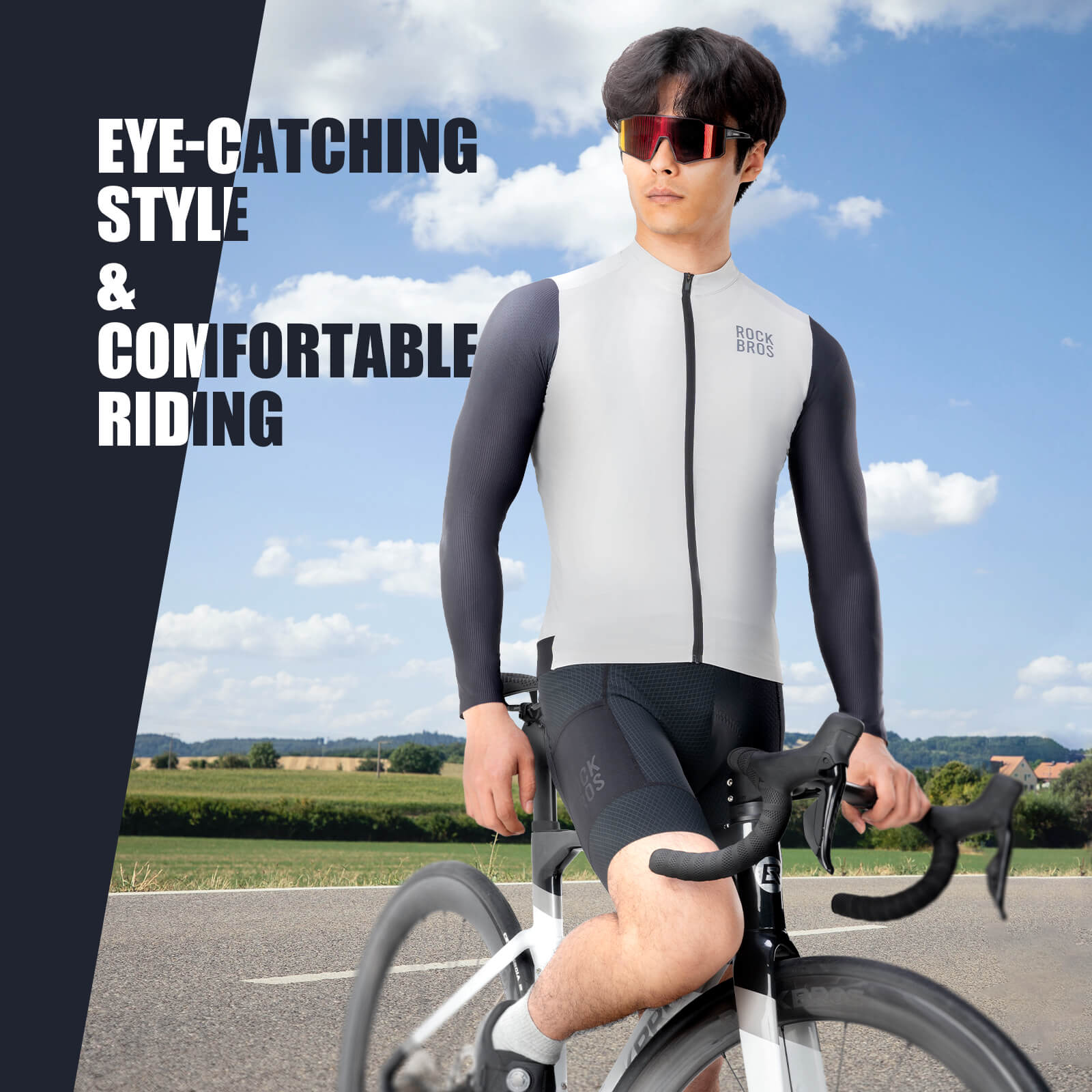 ROCKBROS Men's Long-Sleeve Cycling Jersey – Performance Meets Comfort!​ 