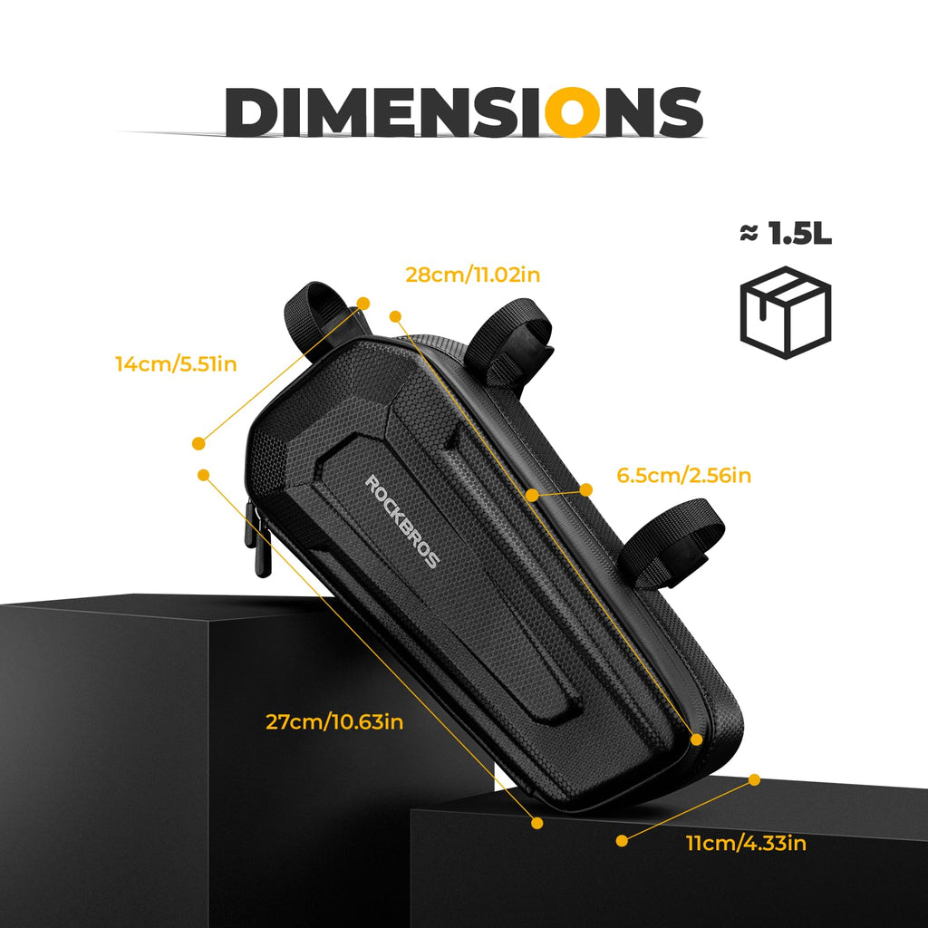 ROCKBROS Motorcycle Frame Bag Multifunctional Waterproof Triangle Bag