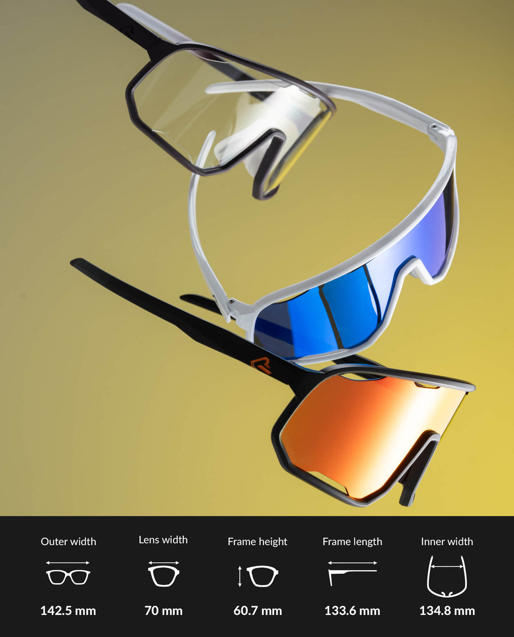 ROCKBROS Photochromic Sunglasses UV400 Transparent Cycling Glasses SP351 - ROCKBROS-UK