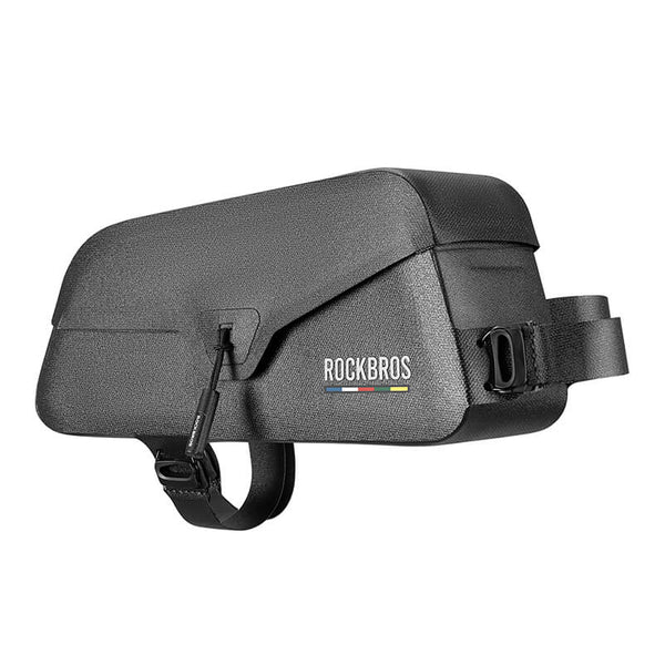 rockbros road-to-sky magnetic top-tube frame bag, 100 % waterproof, expandable 0.6–0.9 l, secured to carbon frame