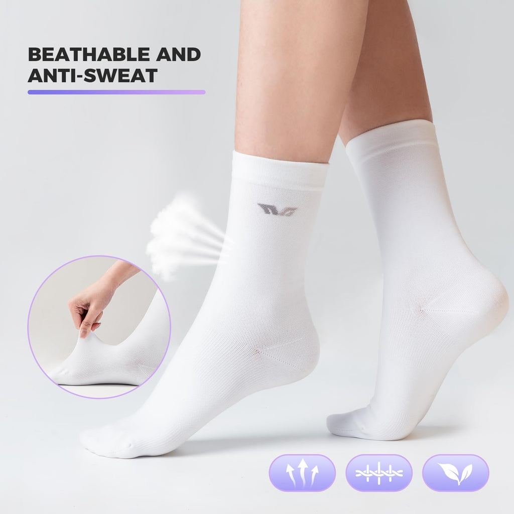 ROCKBROS TVI Performance Cycling Socks 2-Pairs Lightweight Breathable Crew - ROCKBROS-UK