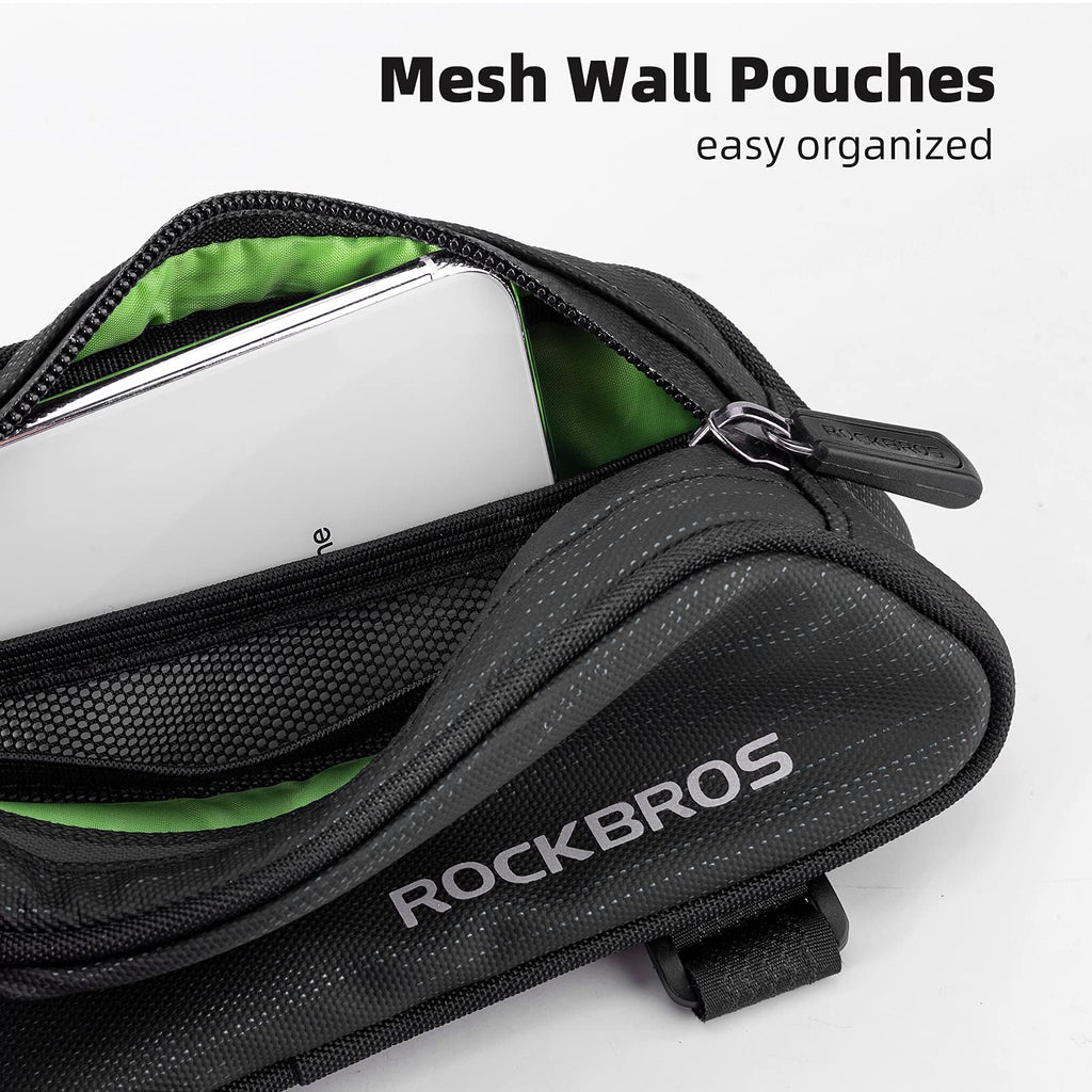 ROCKBROS Top Tube Bicycle Bag Frame Bag Cycling Bag Fit 6.5” 1.1L