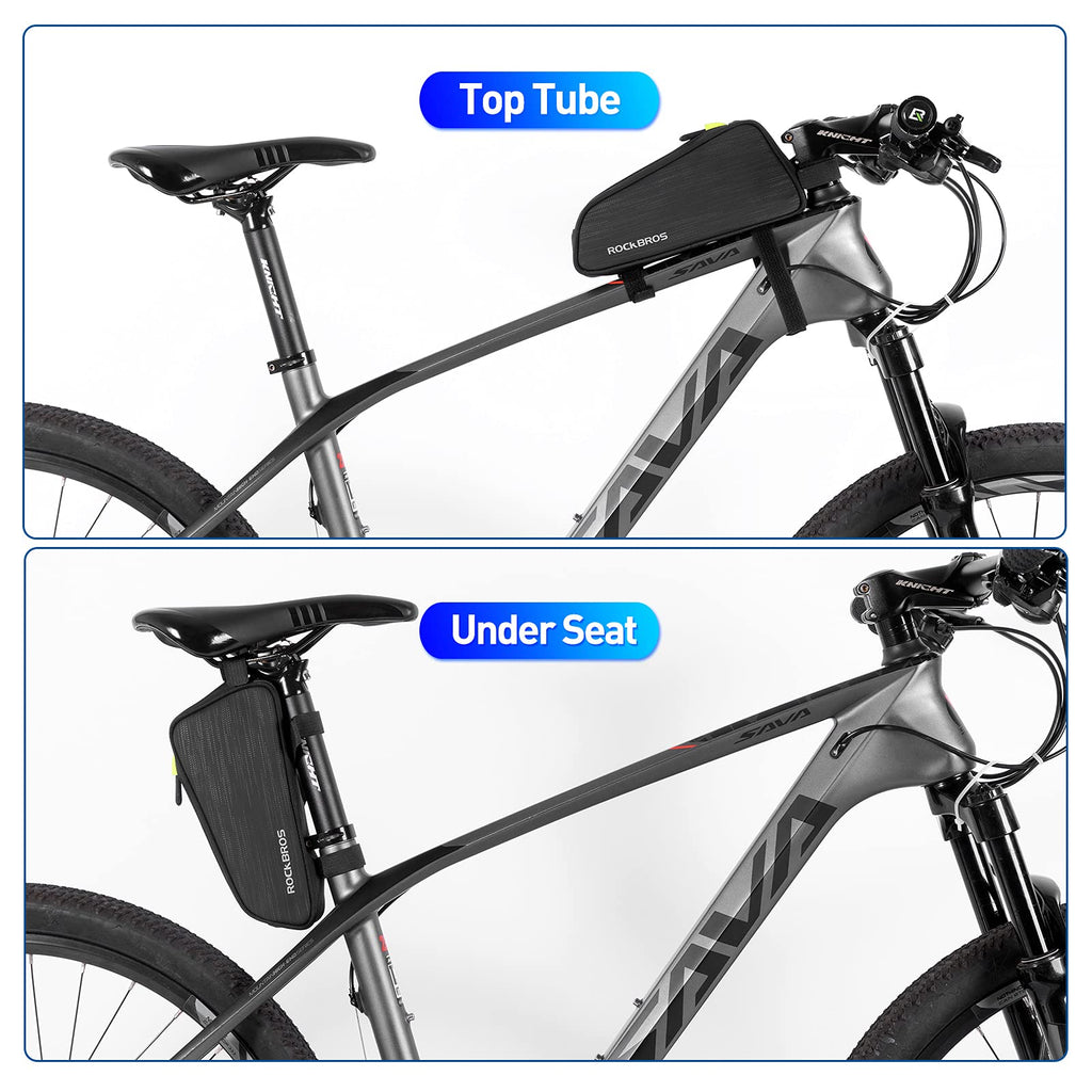 ROCKBROS Top Tube Bicycle Bag Frame Bag Cycling Bag Fit 6.5” 1.1L