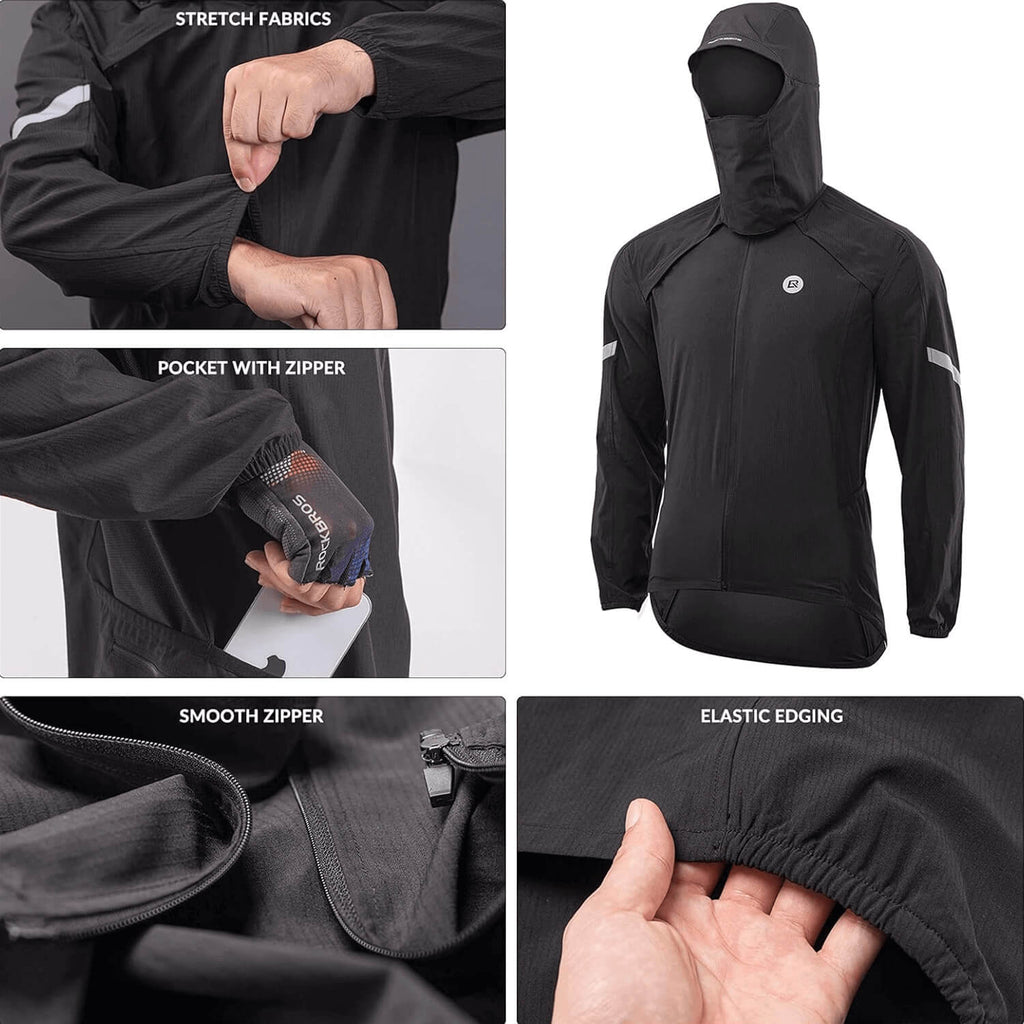 ROCKBROS Windproof Sunproof Reflective Design Cycling Jacket