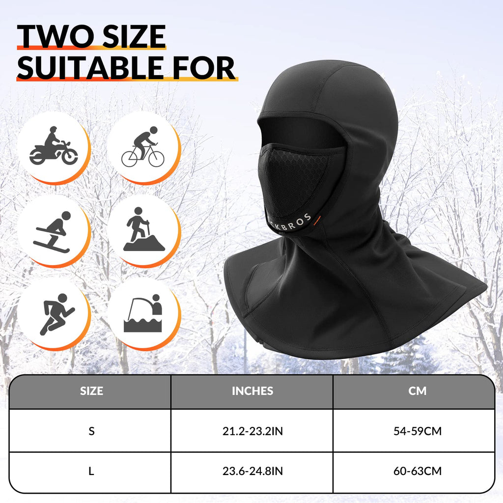 ROCKBROS Winter Balaclava - Warm Windproof Ski Mask for Men & Women #Style_02