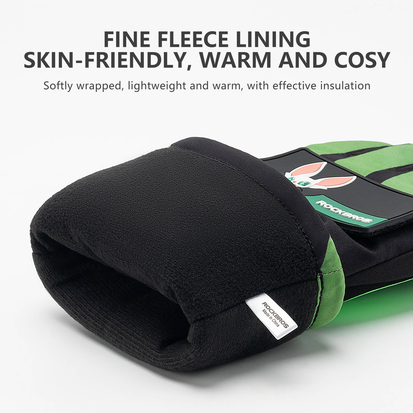 ROCKBROS winter electric heated cycling gloves with 3 adjustable heating levels, ideal for cold weather riding