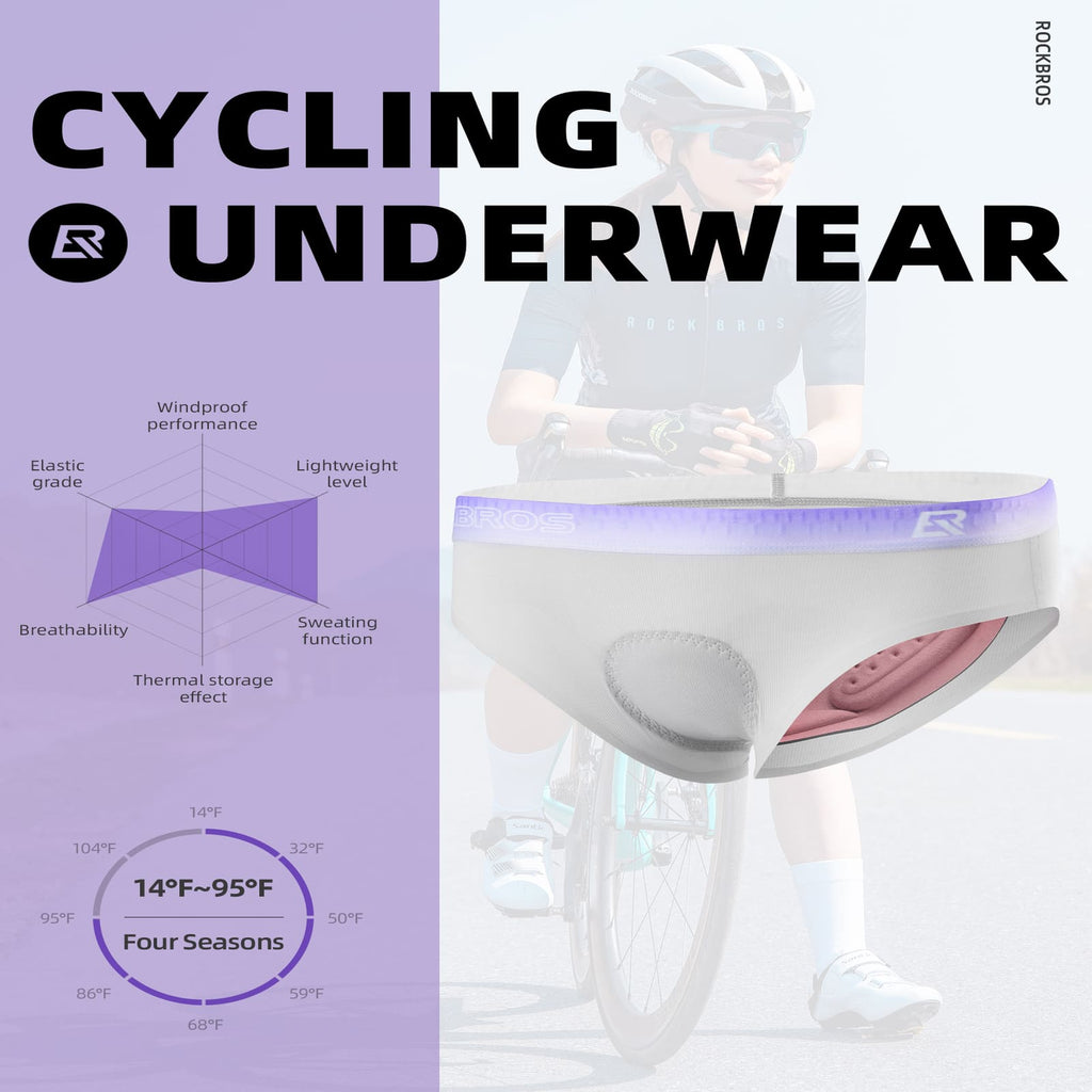 ROCKBROS Women's 4D Padded Cycling Underwear – Next-Level Comfort!