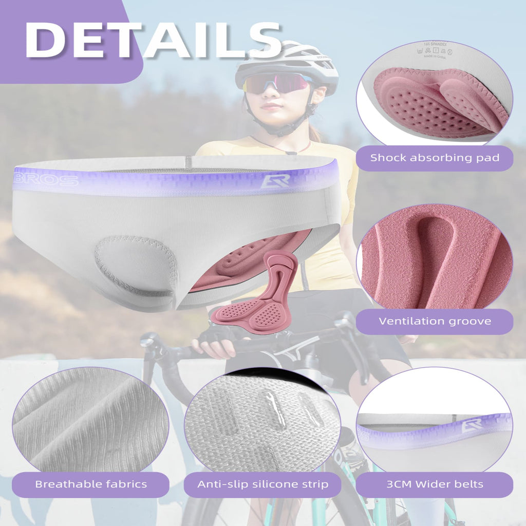 ROCKBROS Women's 4D Padded Cycling Underwear – Next-Level Comfort!
