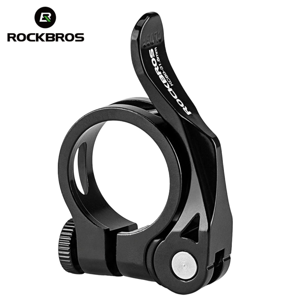 ROCKBROS Quick-Release Bicycle Seat Clamp – Instant Height Adjustment for Any Ride #Style_Quick release 34.9