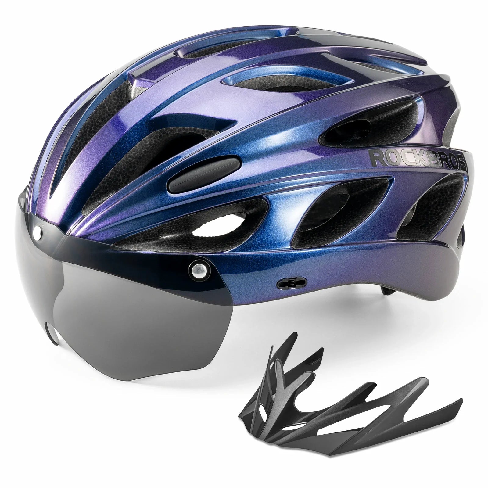 Lightweight adjustable adult cycling helmet in lilac purple#Color_Lilac