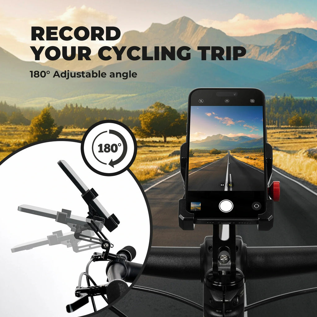 Aluminium Bicycle Phone Holder – Universal Mount for 4.7"-7.1" #Type_Handlebar Stem Mount