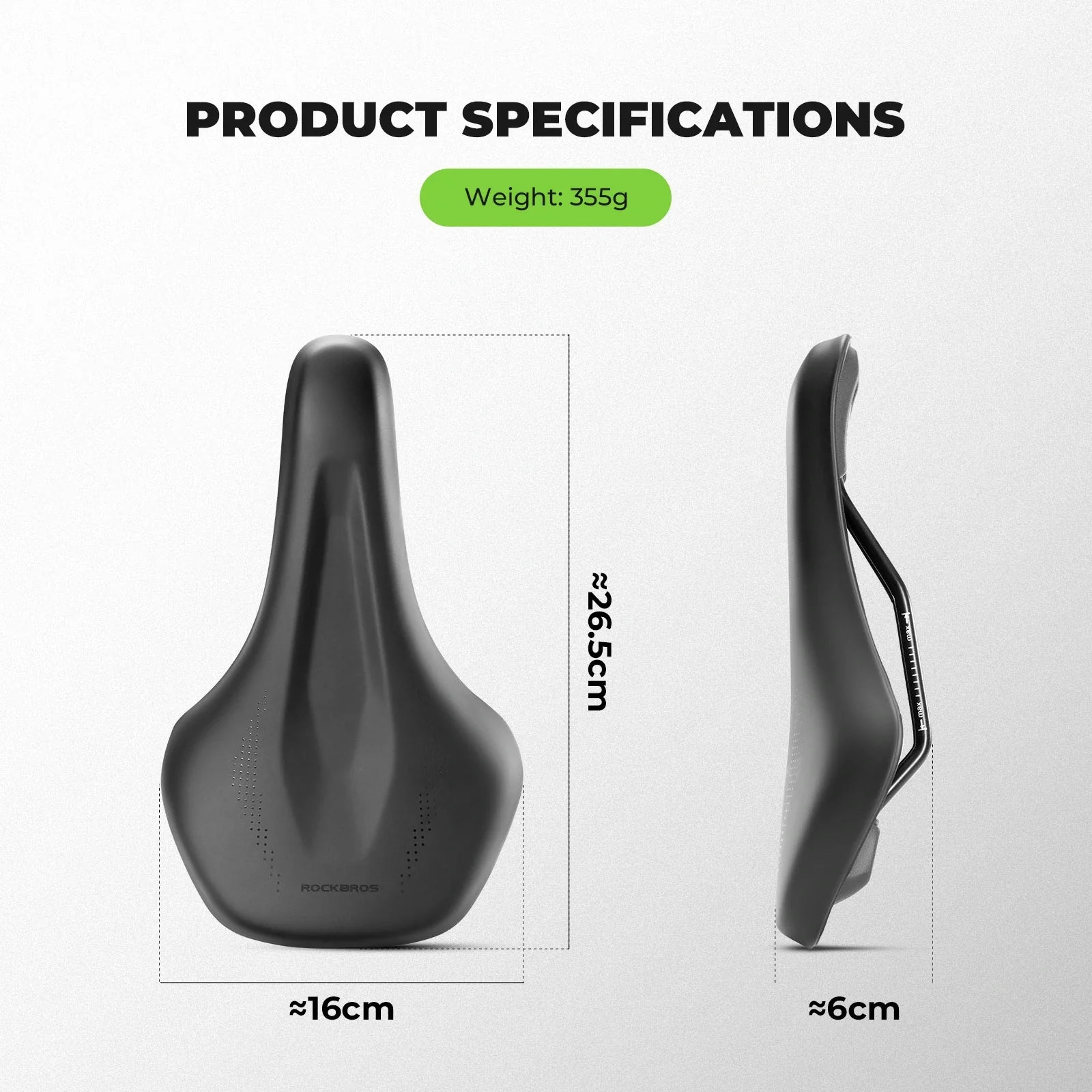 Bicycle Seat Ergonomic and Comfortable, Universal Saddle