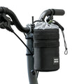 Lightweight black bike bottle bag for folding bike and scooter use#Color_Black