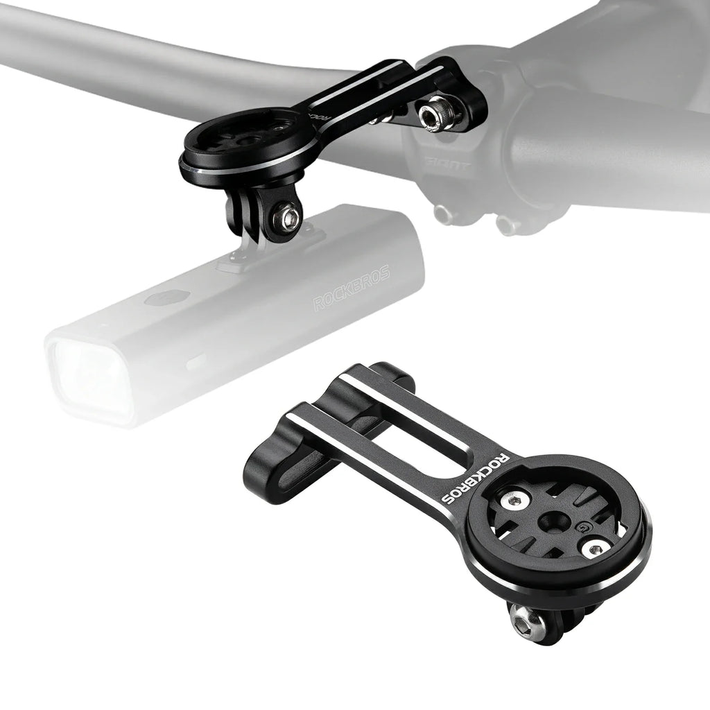 Lightweight aluminium bike computer mount for Garmin and Bryton