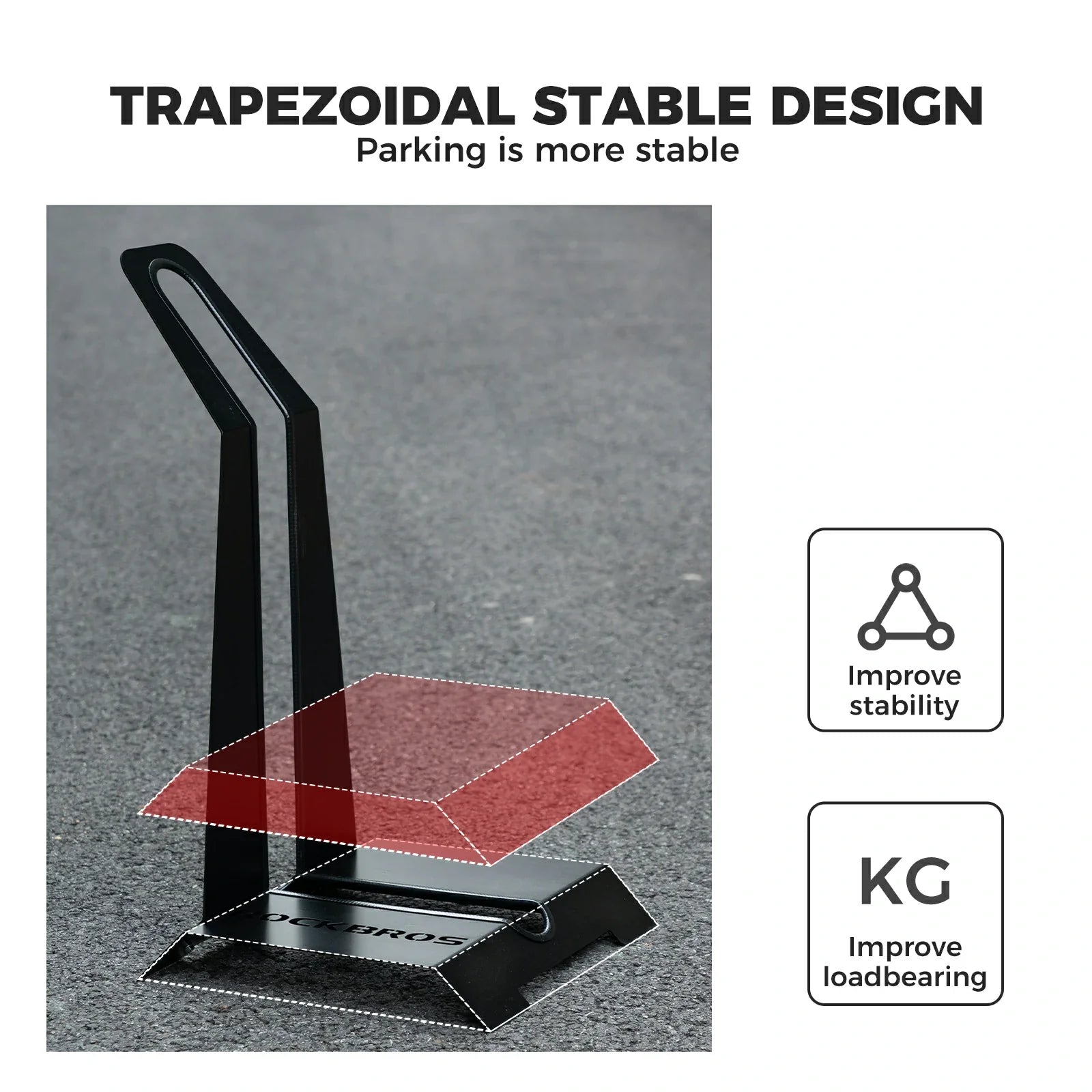 carbon steel bike stand bicycle storage rack for stable parking