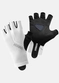 ROCKRBOS Road-to-Sky Cycling Fingerless Gloves #Color_White