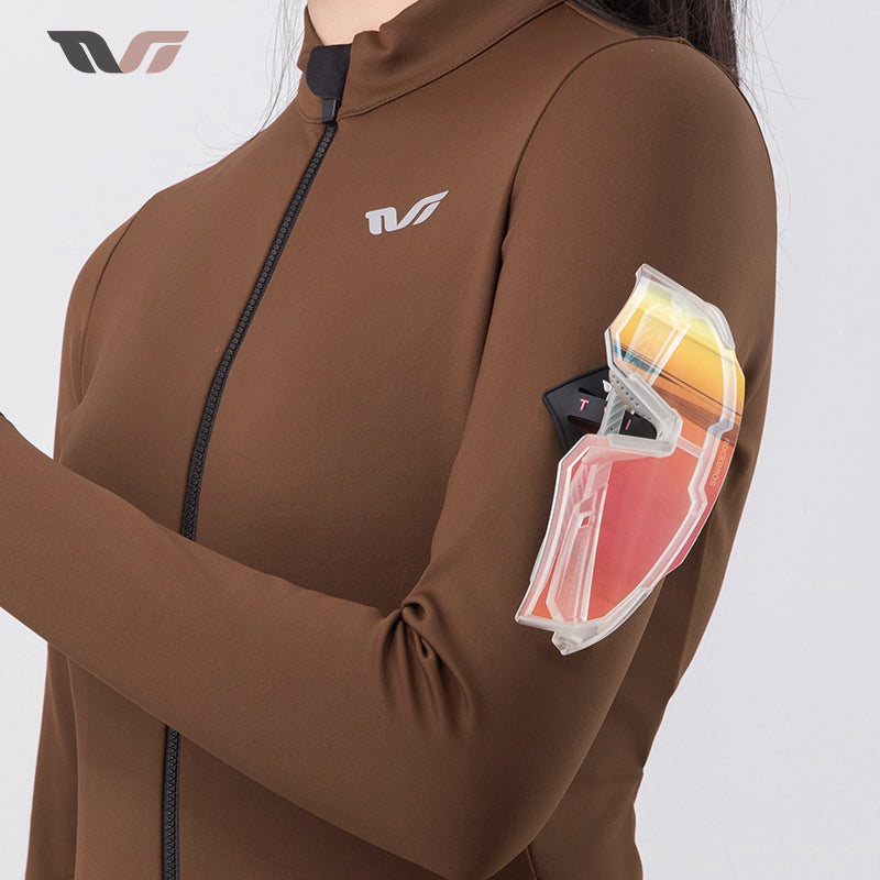 Maillot de ciclismo de forro polar ligero para mujer