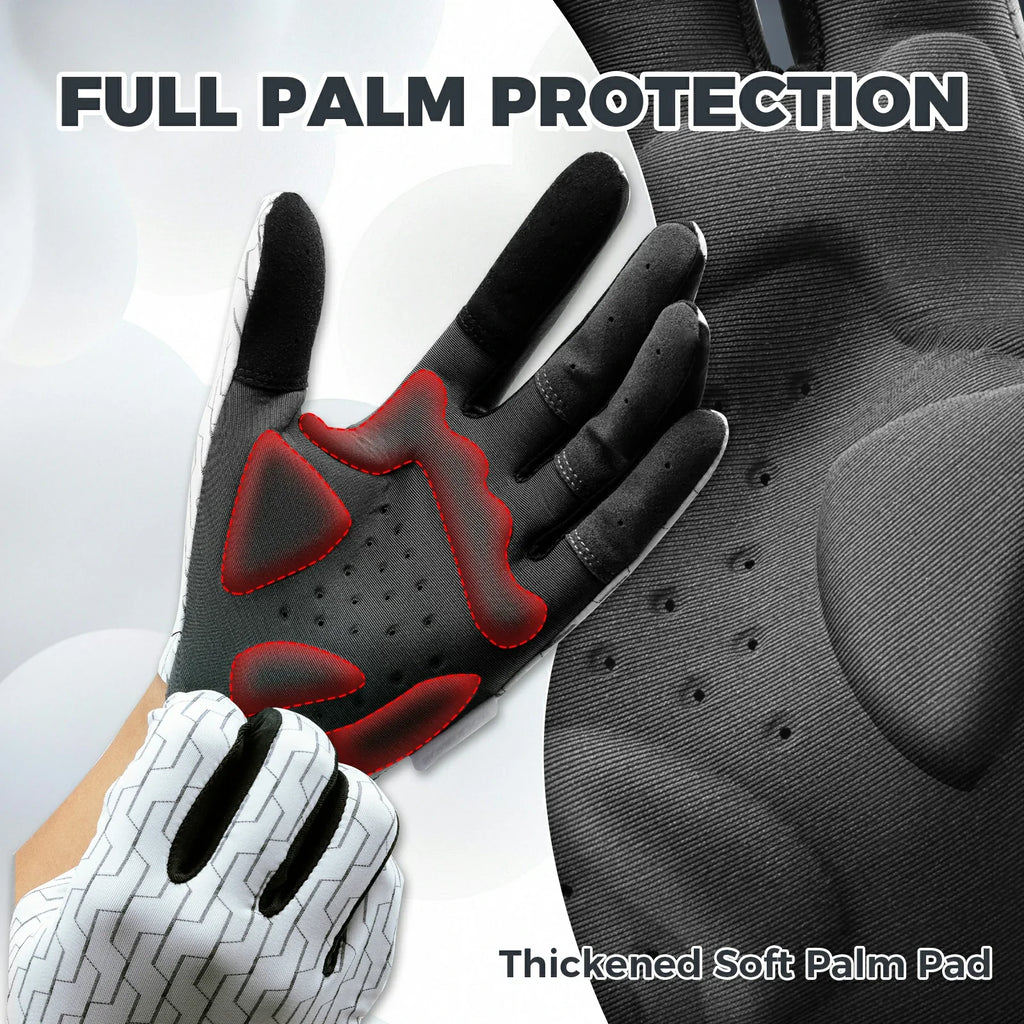 full finger gel padded cycling gloves