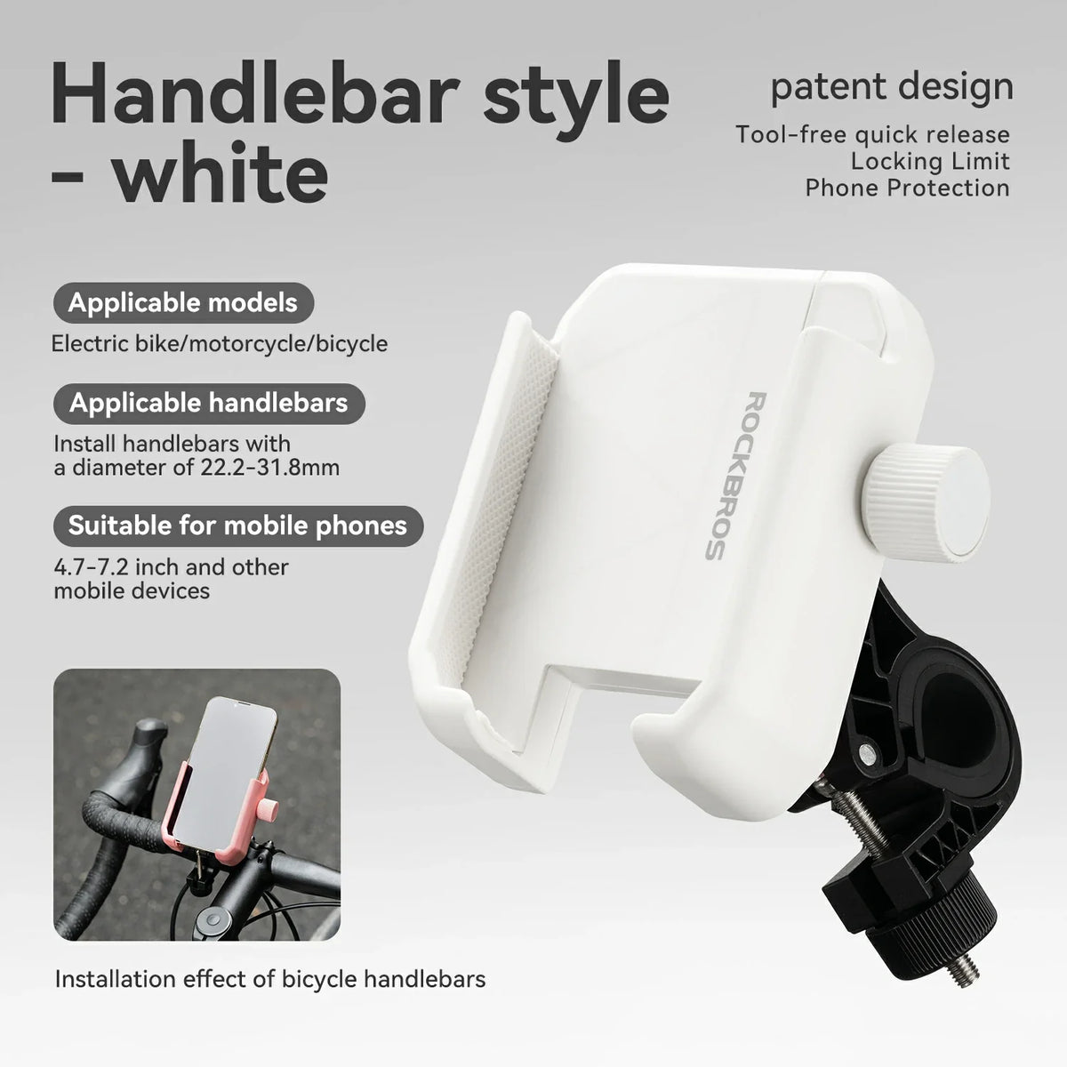 #Color_White Size_Handlebar_style