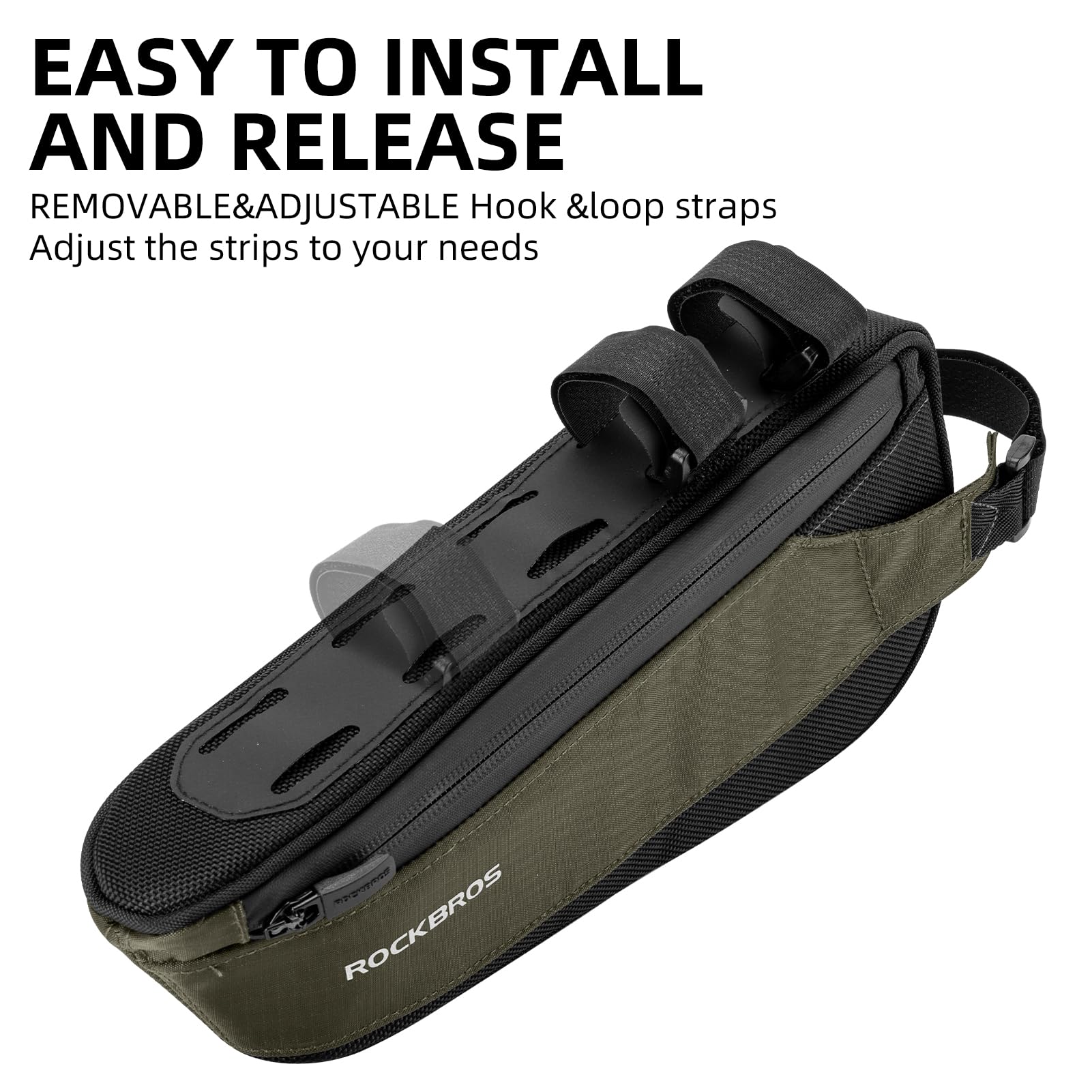 ROCKBROS Portable Bike Top Tube Bag Reflective Ultralight - ROCKBROS