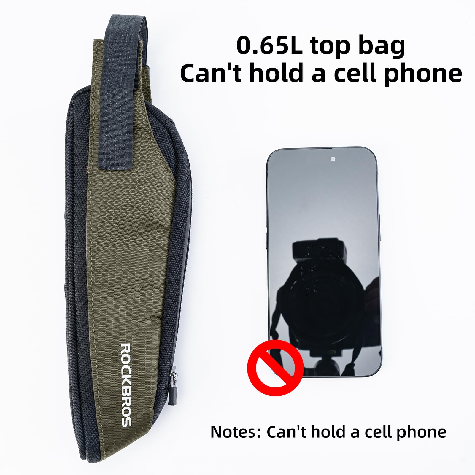 ROCKBROS Portable Bike Top Tube Bag Reflective Ultralight - ROCKBROS